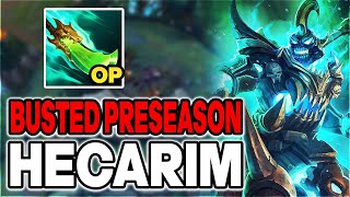 Spear of Shojin was made for Hecarim  Hecarim Preseason Gameplay [upl. by Torruella]