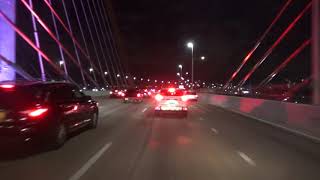 Kosciuszko Bridge Nighttime Drive New Southbound [upl. by Georgianne223]