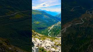 Exprore SWISS ALPS 🏔️ GRIMSELPASS 📍switzerlandswissroadsroadlandscapenaturemountainstravel [upl. by Vardon]