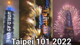 Taipei 101 Fireworks 2022 [upl. by Enier]