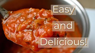 Super Easy Marinara Sauce From Fresh Tomatoes [upl. by Einafpets]