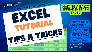 Microsoft Excel Tutorial  Making a Basic Spreadsheet in Excel [upl. by Gass588]