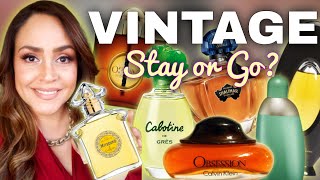 45 OLD SCHOOL PERFUMES Vintage Fragrance Declutter Classic 80s 90s 00s [upl. by Aura]