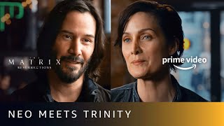 The meetup of Neo amp Trinity  Keanu Reeves CarrieAnne Moss  The Matrix Resurrections [upl. by Asaph]