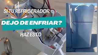 Como reparar un refrigerador cuando no enfría abajo ni arriba fácil✅ [upl. by Gimble]