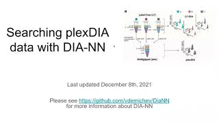 Using DIANN to analyze plexDIA data  Jason Derks [upl. by Flosi]