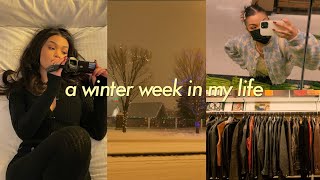 a week in my life VLOG  i’m graduating thrifting how i shoot content  hair blowout [upl. by Kapor]