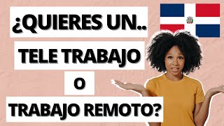 ¿Cuál es la diferencia entre teletrabajo y trabajo remoto  La República Dominicana [upl. by Acimak5]