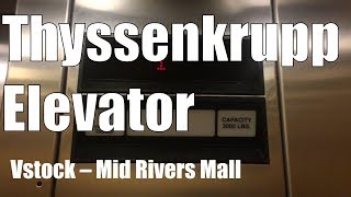 Thyssenkrupp Hydraulic Elevator  Vstock Mid Rivers Mall [upl. by Arnst521]