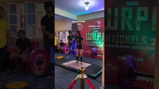 WRPF nationals 2024 U56 open category powerlifting deadlift strength gymmotivation gymshorts [upl. by Suivatna637]