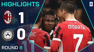 MILANUDINESE 10  HIGHLIGHTS  Chukwueze wins it for Milan  SERIE A 202425 [upl. by Doria]