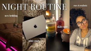 cozy night routine self carestudy timeskincare routine amp more [upl. by Nerac]