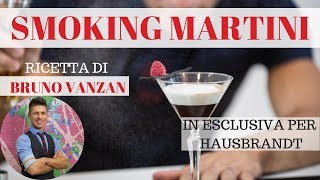 Ricette Cocktail di Bruno Vanzan n3  quotSmoking Martiniquot in esclusiva per Hausbrandt [upl. by Oiramrej]