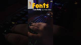 FONTS font fontpairing fontpack typography premierepro text adobepremirepro videoediting [upl. by Essilec]