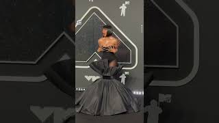 Megan Thee Stallion Wows on VMAs Carpet [upl. by Rojam736]