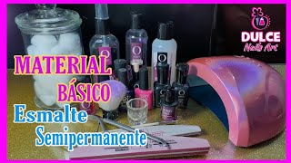 MATERIAL BÁSICO Para Aplicar ESMALTE SEMIPERMANENTE 💅🌈  9 [upl. by Ernaldus]