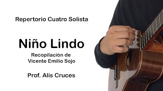 Niño Lindo Tutorial para Cuatro Solista Prof Alis Cruces [upl. by Proud]