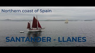 EP 14 Exploring northern coast of Spain with wooden boat SANTANTER  LLANES [upl. by Schoening]