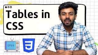 Tables in CSS  CSS for Beginners Ep  11  code io  Tamil [upl. by Suolhcin329]