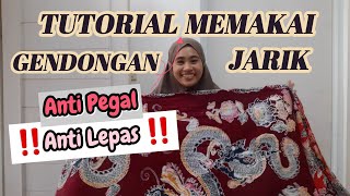 TUTORIAL MEMAKAI GENDONGAN JARIK KEKINIAN ‼️ ANTI PEGAL DAN ANTI LEPAS [upl. by Narret]