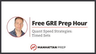 Free GRE Prep Hour Quant Speed Strategies Timed Sets [upl. by Link157]