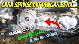 CARA PALING MUDAH SERVISE CVT MOTOR SCOOTER 🔥 [upl. by Odnam]