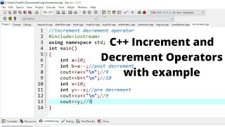 C Tutorials 18  Increment and Decrement Operators in C with examples in Hindi CSE GYAN [upl. by Bikales]