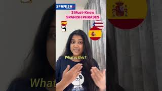 Learn Common SPANISH Phrases Instantly 🗣️✨  English to Spanish Shorts travel english [upl. by Stan]