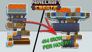 The Most OVERPOWERED Create Mod IRON FARM [upl. by Eittah113]