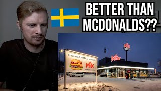 Reaction To Swedish Fast Food Max Burgers [upl. by Leahcimrej]