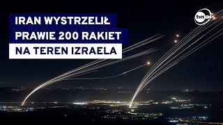 Atak Iranu na Izrael reakcja Bidena i oświadczenie Netanjahu Na miejscu reporter TVN24 [upl. by Karab]