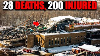 Catastrophic Russian Waterpark Roof Collapse 28 Dead and 200 Injured [upl. by Aynotan]