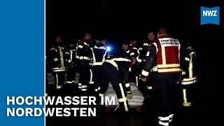 Feuerwehr evakuiert Häuser in Sandkrug [upl. by Major540]