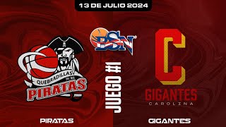 Piratas de Quebradillas vs Gigantes de Carolina  Juego 1  BSN2024 [upl. by Maice]