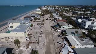 Scenes of destruction in Manasota Key Florida in wake of Hurricane Milton [upl. by Angell]