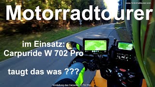 Motorradtourer Moto Guzzi Stelvio Nachrüstung mit Android Auto Carpuride W702 Pro  Praxisbericht [upl. by Nettirb]