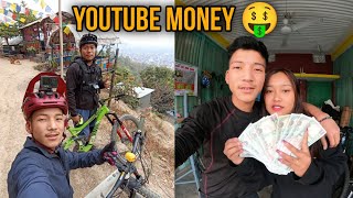 YOUTUBE MONEY 🤑💰  jimeedeepak7 SANGA CYCLING RIDE Pukuvlog [upl. by Elokyn]