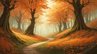 Orange Fall Glade  Fantasy Fairyland Music in an Autumn Woods [upl. by Anihtyc]