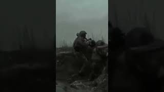 Ukraine War  Death of a soldier in battle in a trench  combat helmet cam footage UkraineKrieg [upl. by Servetnick]