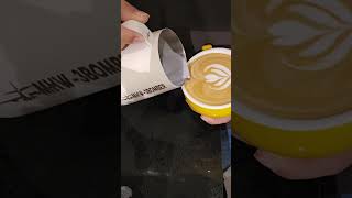 Mellow latte latteart cafe coffee coffeelover trending youtubeshorts [upl. by Ecidnacal98]