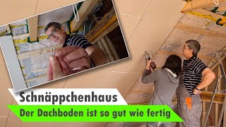 Schnäppchenhaus 28 🏡 Rigipsplatten im Dachgeschoss fast fertig wir haben richtig reingehauen 💪 [upl. by Halilad]