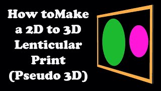 How to convert a 2D picture into a 3D lenticular print [upl. by Christean]