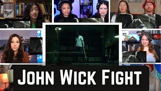 John Wick 1 FIrst Fight Scene Reaction Mashup  John Wick [upl. by Nixon574]