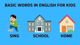 Basic Words In English  Preschool and Kinder  English RP [upl. by Maida736]