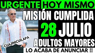 LO TIENES QUE VER❗️AMLO ANUNCIA INCREIBLE MENSAJE DEL ADIOS PENSIONADOS ADULTOS MAYORES HOY 28💥 [upl. by Montana105]