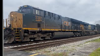 CSX M41003 flies thru Kingstree SC [upl. by Iorgo]