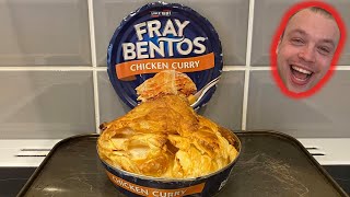 Fray Bentos Chicken Curry Pie  Pie In A Can  New  Food Review [upl. by Acimehs]