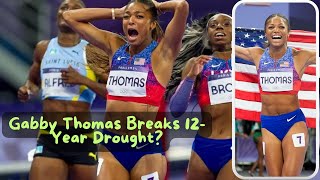 Gabby Thomas Breaks 12 Year Drought With Shocking 200m Gold at Paris 2024 [upl. by Caril]