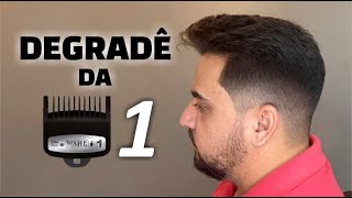 Corte de cabelo masculino degradê começando com o pente 01  Passo a Passo [upl. by Mercier]