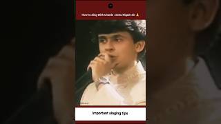 How to sing with Chords shorts youtubeshorts sonunigam singing [upl. by Ranchod]